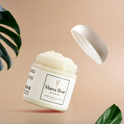 Mama Bear Oasis Magnesium Cream - Magnesium Lotion for Feet  | Arnica, Vitamin B6, Aloe Vera and MSM, Vegan and Cruelty-Free